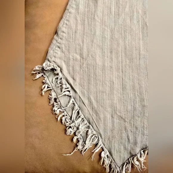 Women's Hester & Orchard Gray Fringe Button Down Shirt Size XL - Picture 5 of 9